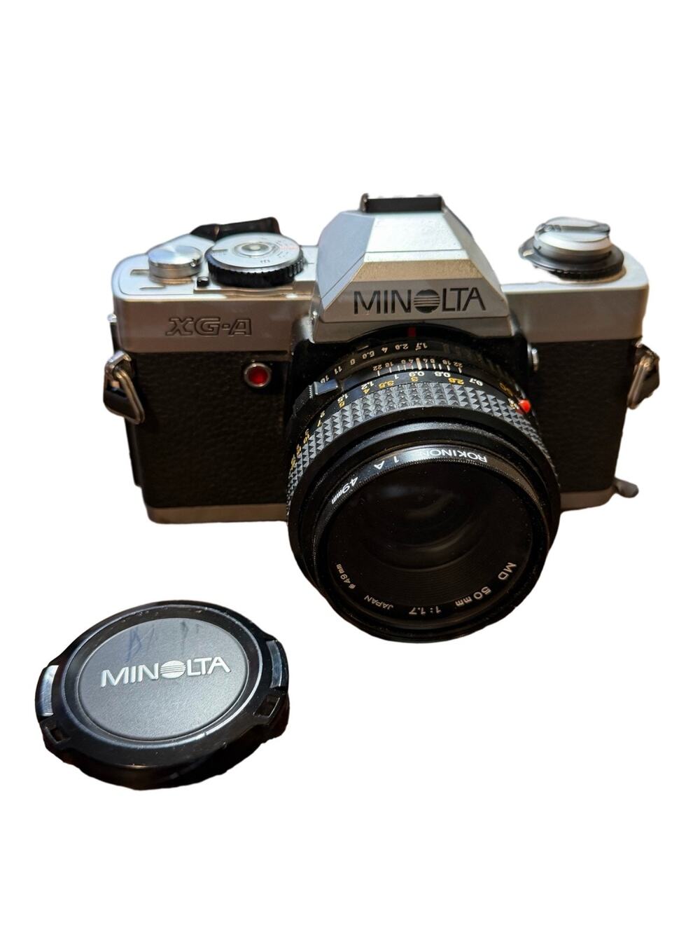 Minolta XG-A 35mm SLR Film Camera with MD 50mm f/1.7 Lens